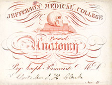 Ticket for a Pancoast Lecture, 1842