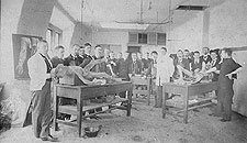 Anatomy dissection scene, ca. 1894