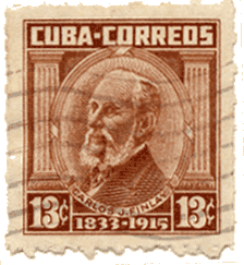 Commemorative Cuban Postage Stamp